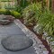 Decorative Outdoor Weather-Resistant Artistic Artificial Faux Stone Rock, Garden Patio Granite Grey Fiberglass Stone
